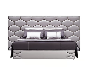 DIAMOND - Double bed with upholstered headboard by Siwa Soft Style - view 2